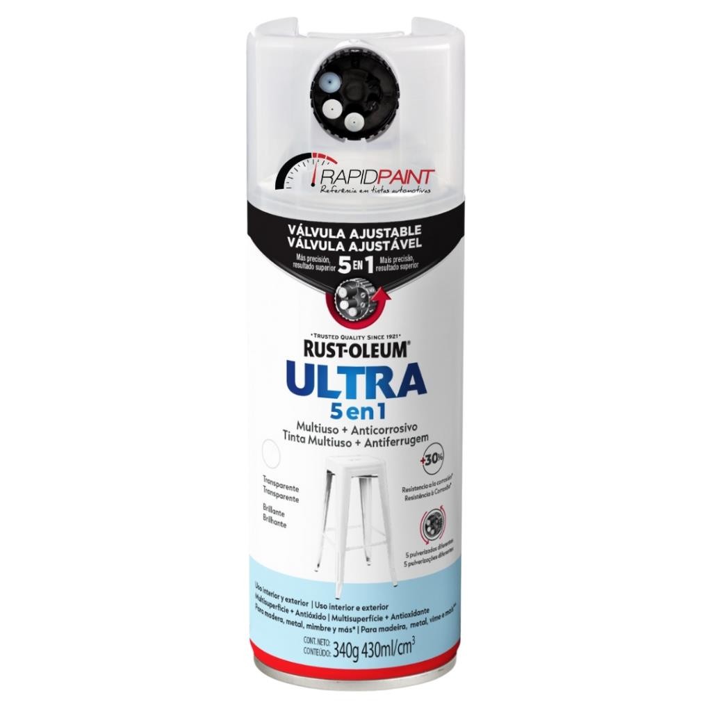 SPRAY VERNIZ BRILHANTE 5X1 430ML RUST OLEUM - TUBO