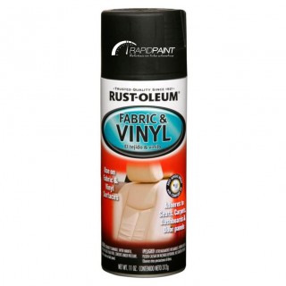 SPRAY VINIL & TECIDO PRETO FOSCO 312GRS RUST OLEUM - TUBO