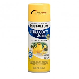 SPRAY AMARELO SOL BRILHANTE ULTRA COBERTURA 2X 430ML RUST OLEUM - TUBO