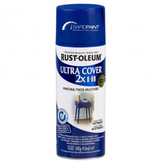 SPRAY AZUL TINTA BIC ACETINADO ULTRA COBERTURA 2X  430ML RUST OLEUM - TUBO