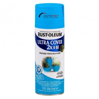 SPRAY AZUL OASIS ACETINADO ULTRA COBERTURA 2X 426ML RUST OLEUM - TUBO