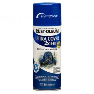SPRAY AZUL PROFUNDO BRILHANTE  ULTRA COBERTURA 2X 430ML RUST OLEUM - TUBO
