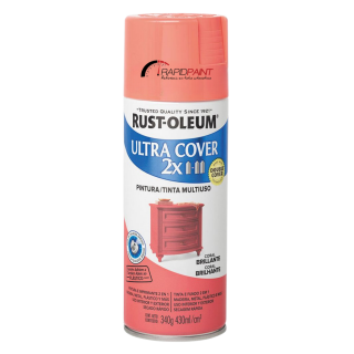SPRAY CORAL BRILHANTE ULTRA COBERTURA 2X 430ML RUST OLEUM - TUBO
