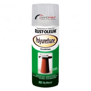 SPRAY VERNIZ PARA MADEIRA POLIURETANO ACETINADO 439ML RUST OLEUM - TUBO
