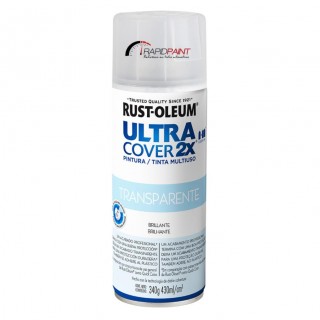SPRAY VERNIZ BRILHANTE ULTRA COBERTURA 2X  430ML RUST OLEUM - TUBO