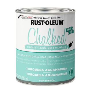 CHALKED GIZ TURQUESA AQUAMARINE 887ML RUST OLEUM - LATA