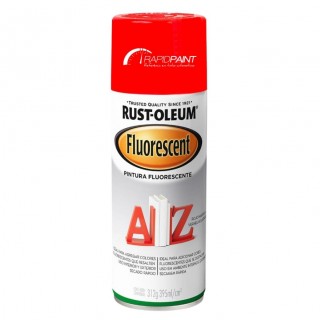 SPRAY  VERMELHO ALARANJADO FLUORESCENTE 395ML RUST OLEUM - TUBO