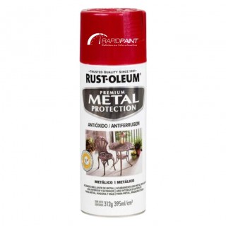 SPRAY VERMELHO MAÇA  METÁLICO METAL PROTECTION 395ML RUST OLEUM - TUBO