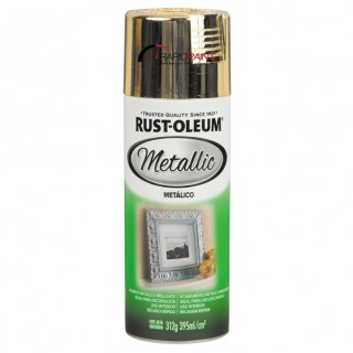 SPRAY METALLIC CROMO OURO IN-DOOR METALICO 340ML RUST OLEUM - TUBO