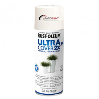 SPRAY BRANCO FOSCO ULTRA COBERTURA 2X 400ML RUST OLEUM - TUBO