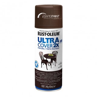 SPRAY CAFÉ ACETINADO ULTRA COBERTURA 2X 430ML RUST OLEUM - TUBO