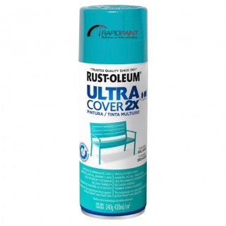 SPRAY TURQUESA BRILHANTE ULTRA COBERTURA 2X 430ML RUST OLEUM - TUBO