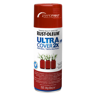 SPRAY VERMELHO COLONIAL BRILHANTE ULTRA COBERTURA  2X  RUST OLEUM - TUBO