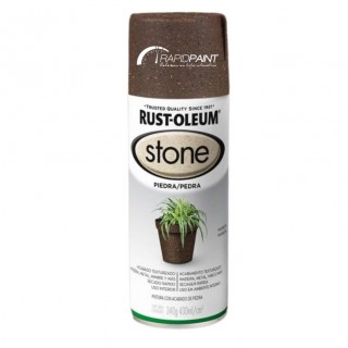 SPRAY  EFEITO PEDRA STONE MARROM  430ML RUST OLEUM - TUBO