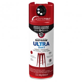 SPRAY VERMELHO ESCURO BRILHANTE 5 X 1 430ML RUST OLEUM - TUBO