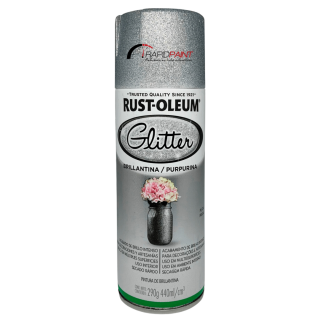 SPRAY GLITTER PRATA 440ML RUST OLEUM - TUBO