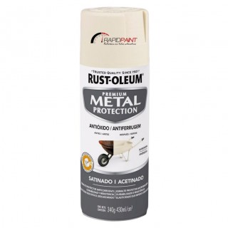 SPRAY AMENDOA  ACETINADO METAL PROTECTION 430ML RUST OLEUM - TUBO