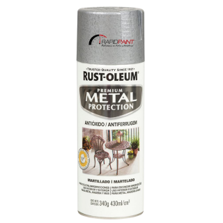 SPRAY MARTELADO PRATA 340ML RUST OLEUM - TUBO