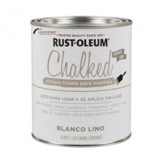 CHALKED GIZ BRANCO LINHO 837 ML RUST OLEUM - LATA