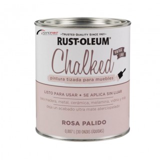 CHALKED GIZ ROSA PALIDO 837ML RUST OLEUM - LATA