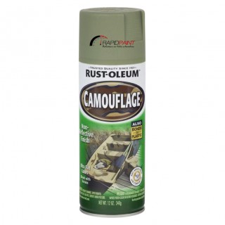 SPRAY CAMUFLADO VERDE EXERCITO 340GRS RUST OLEUM - TUBO